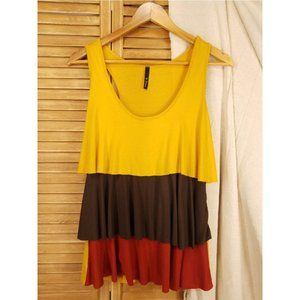 B Sharp Women's tiered layer tank